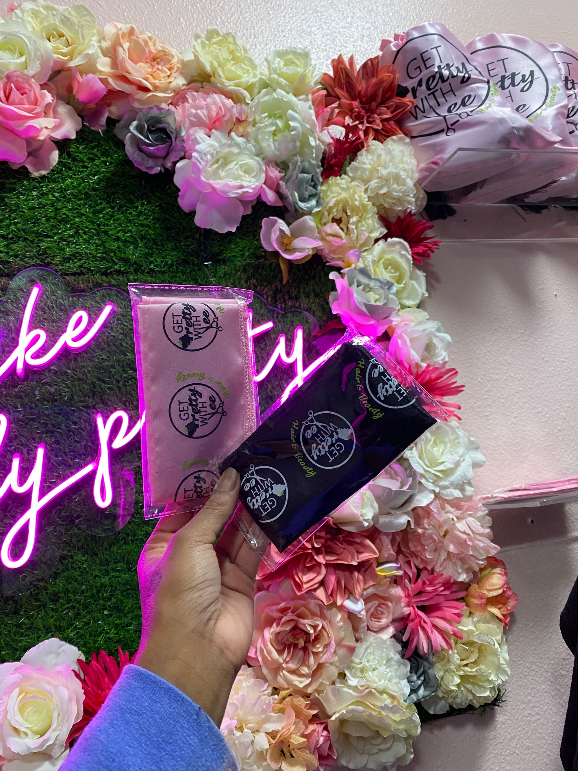 Silk logo head wrap